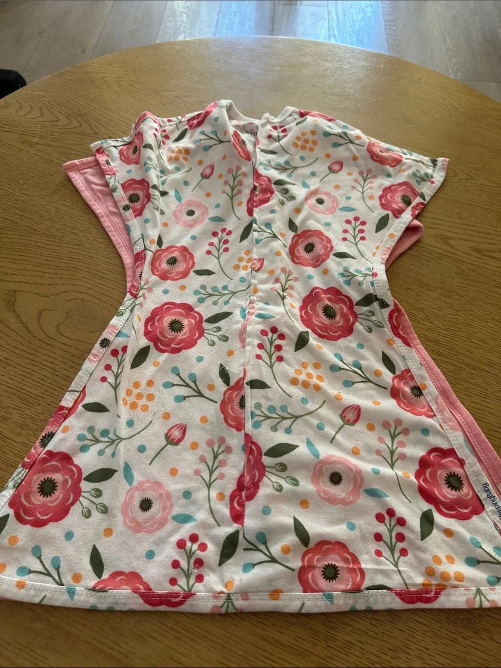 Girls' Floral and Striped Sleep Sack Bundle - Pink & Gray